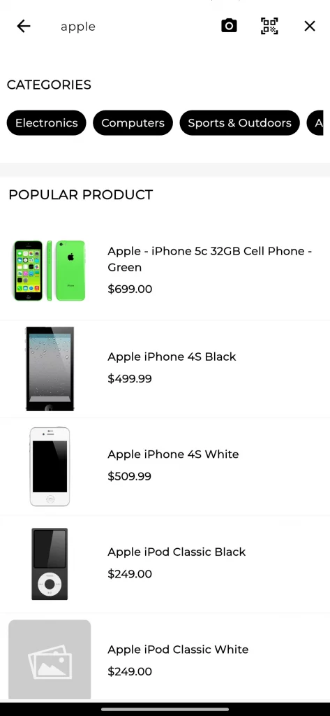 CS-Cart search with text
