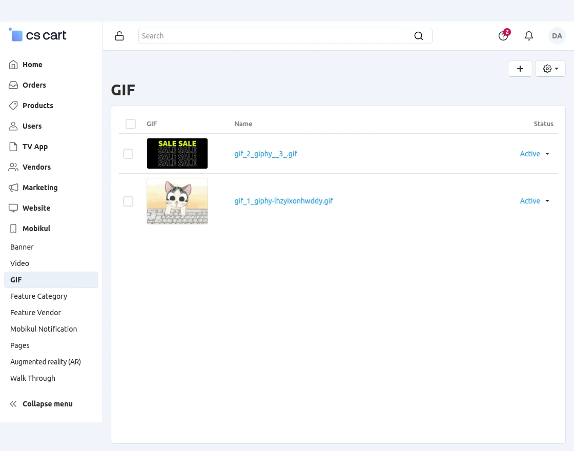 gif uploading