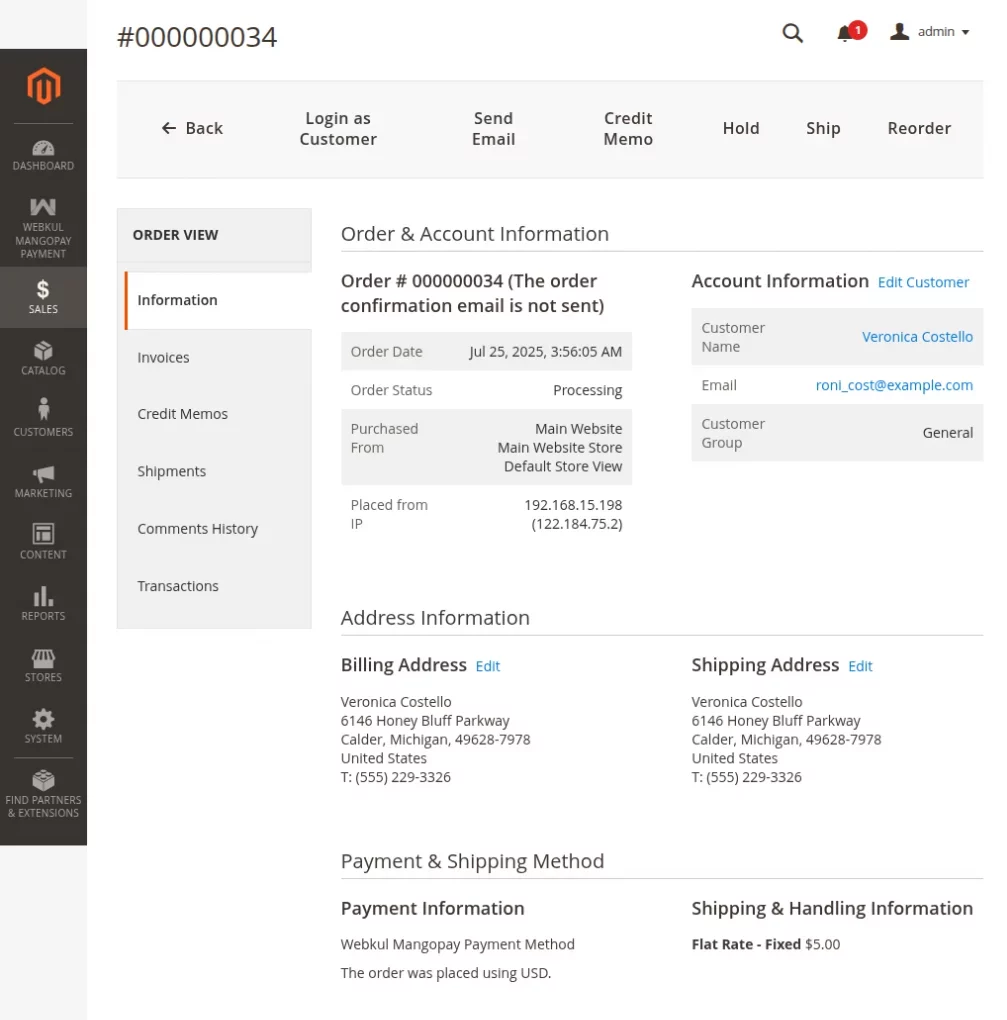 MangoPay Payment Gateway - Refund