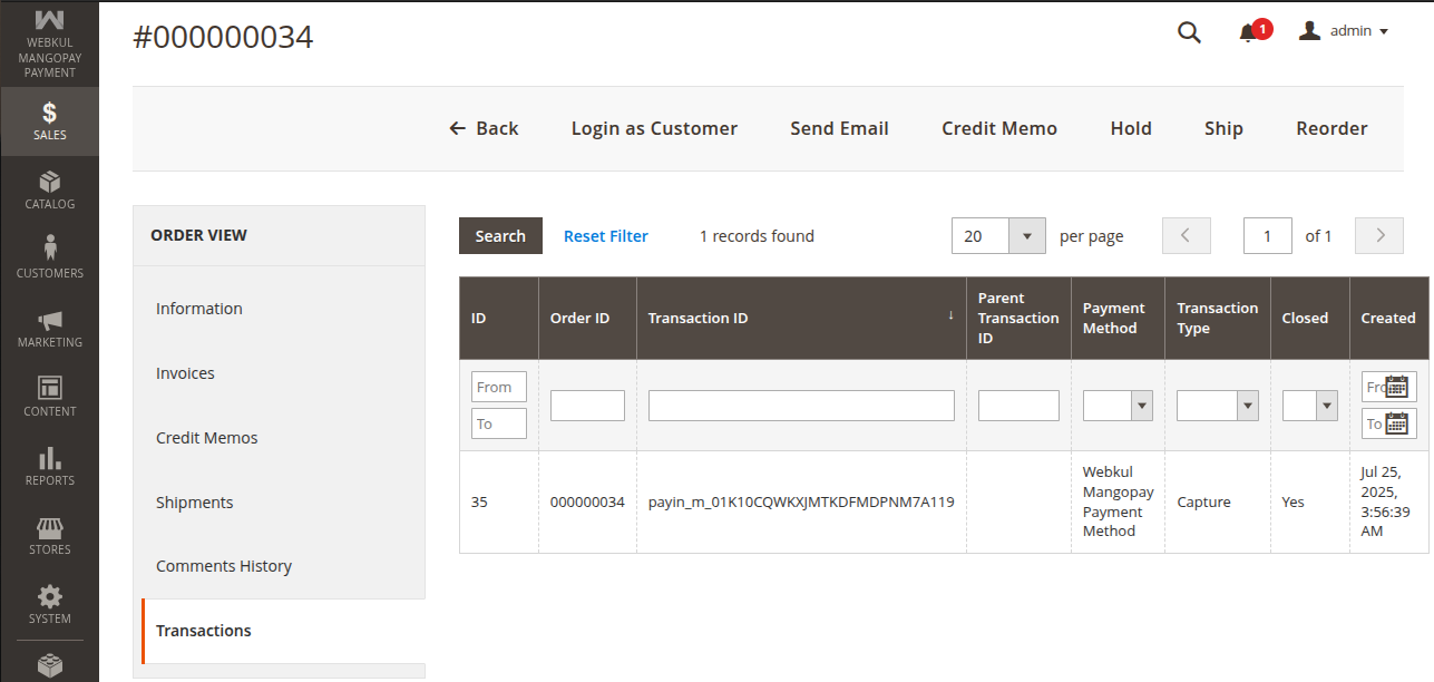 Admin Management Of Magento2 MangoPay