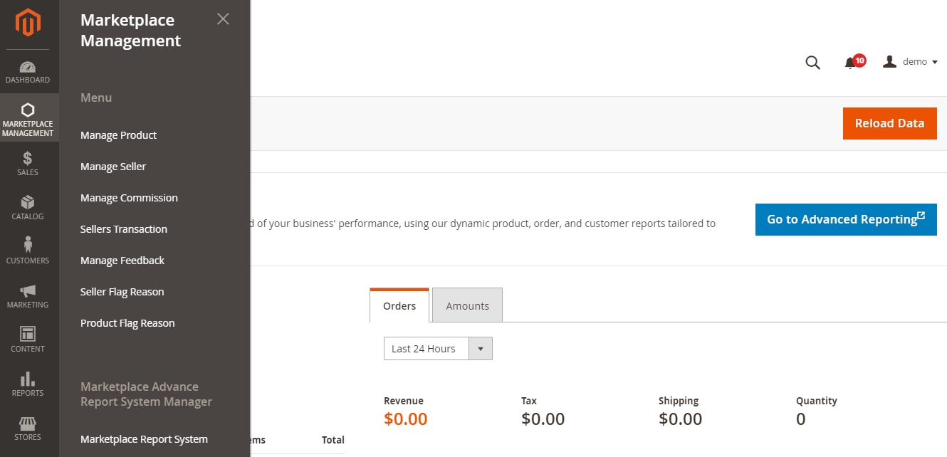 Magento 2 Marketplace Advanced Report System