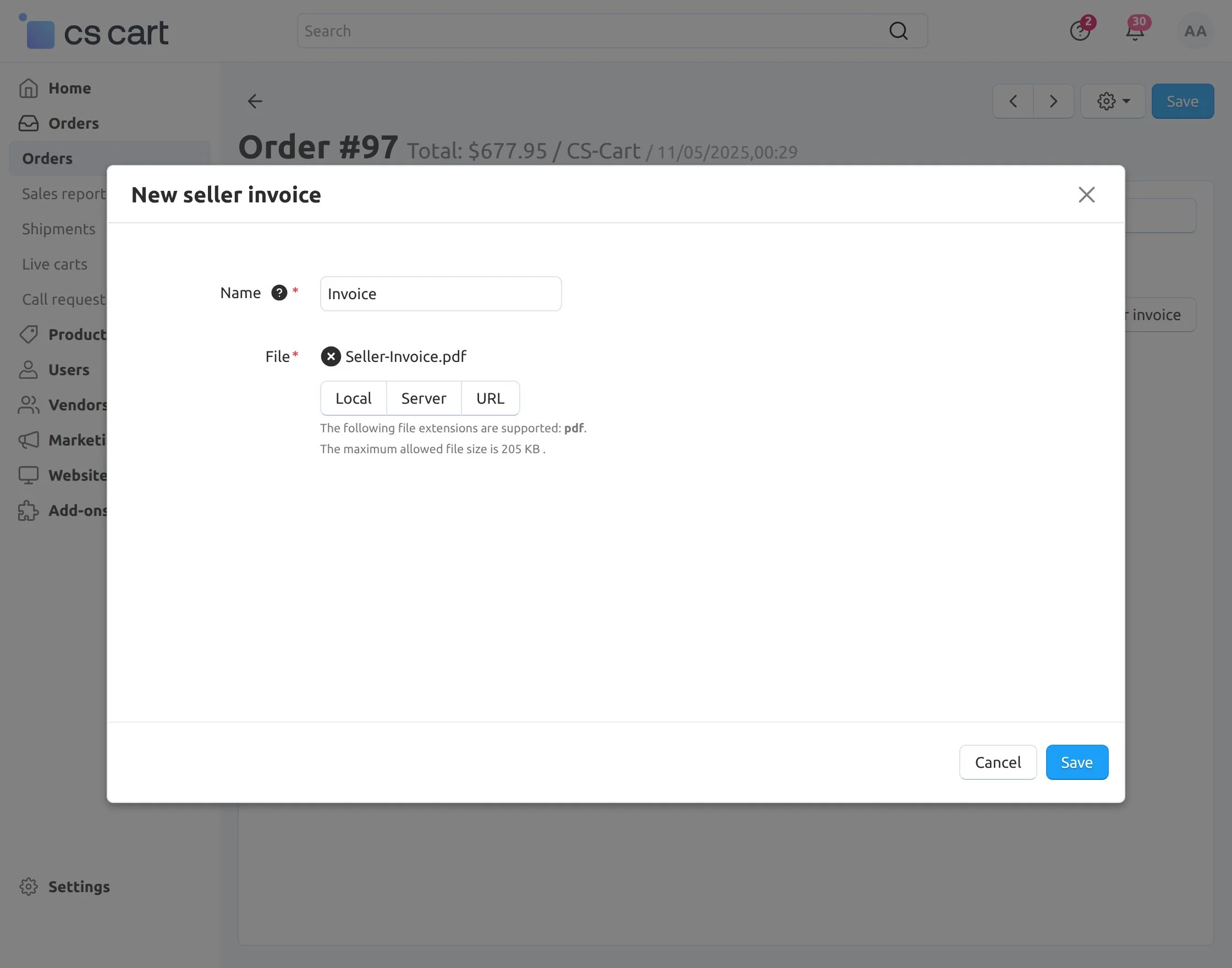 adminaddssellerinvoice