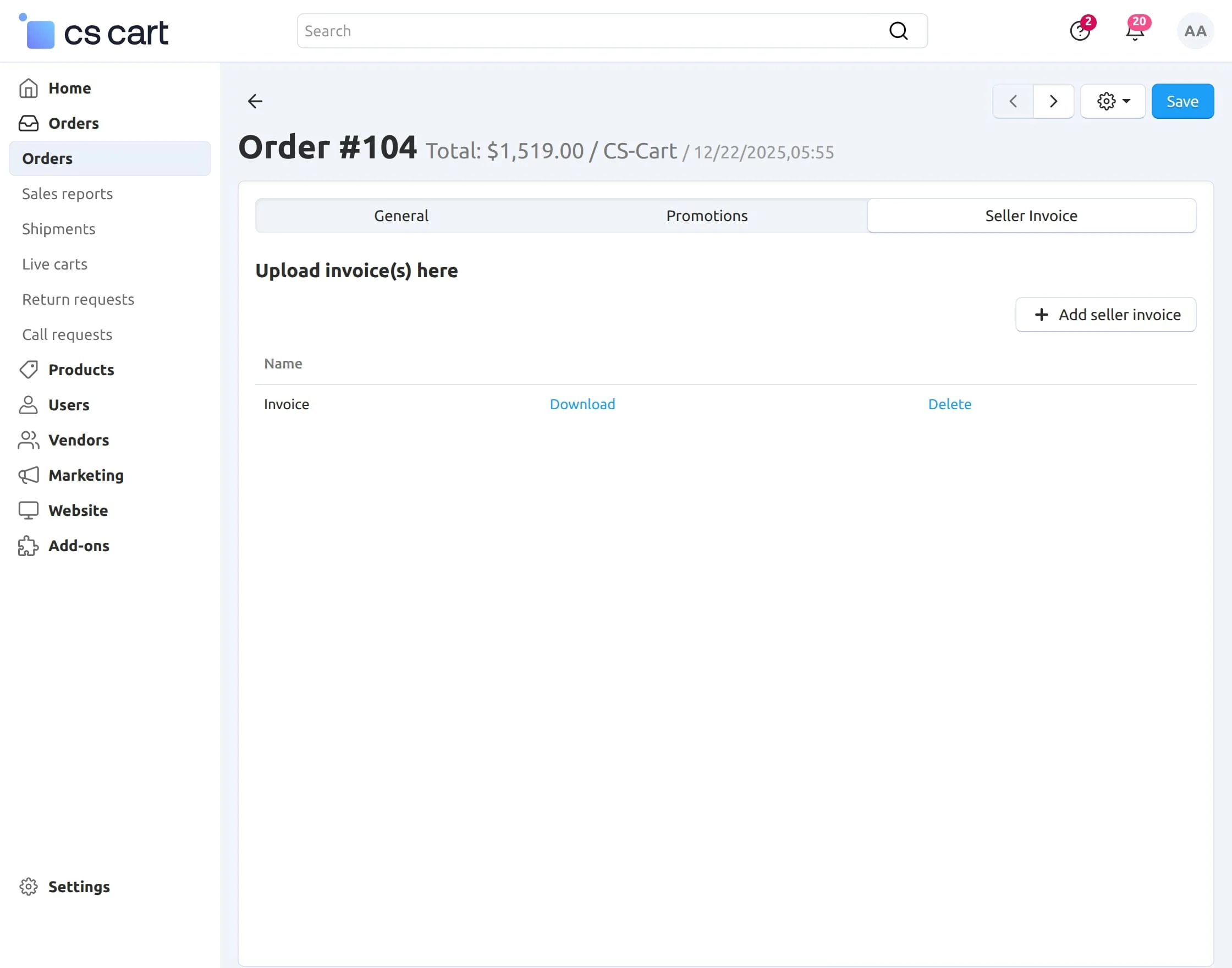 downloaddeleteinvoice