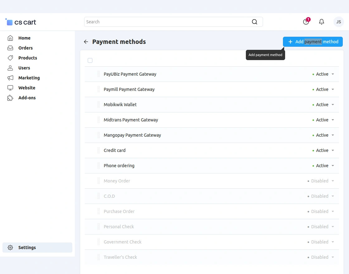 paymil payment creation