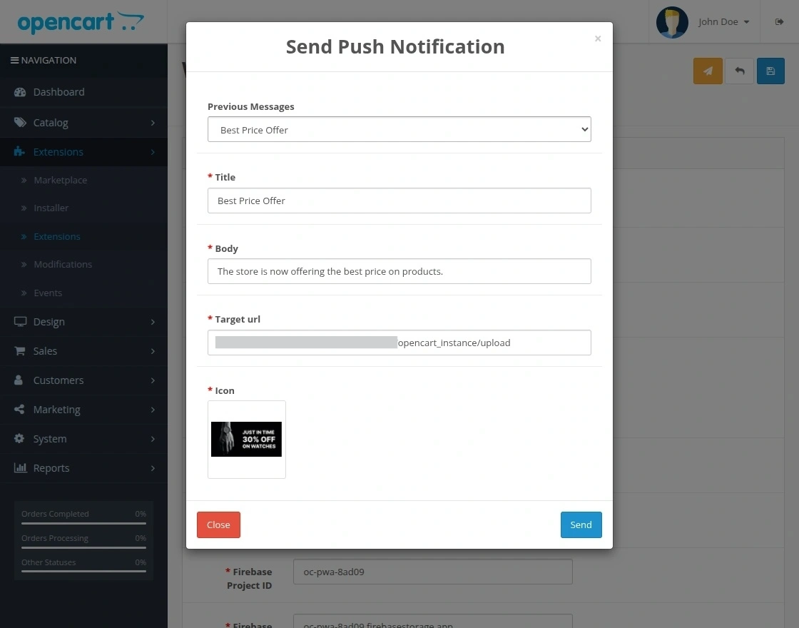 push notification