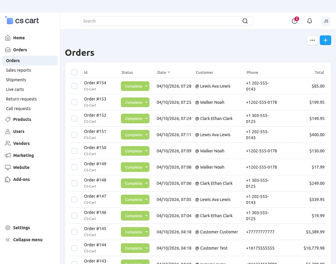 mangopay orders