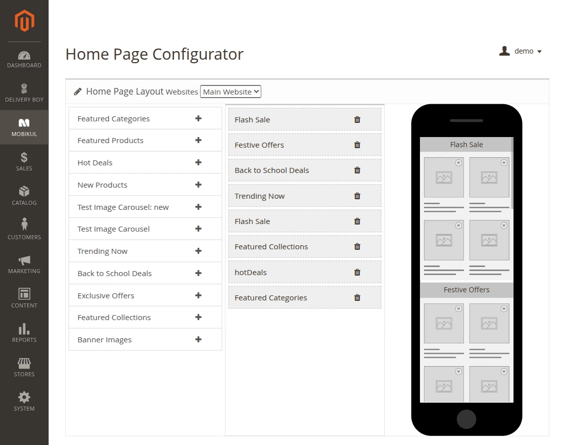 magento2-mobikul-homepage-configurator