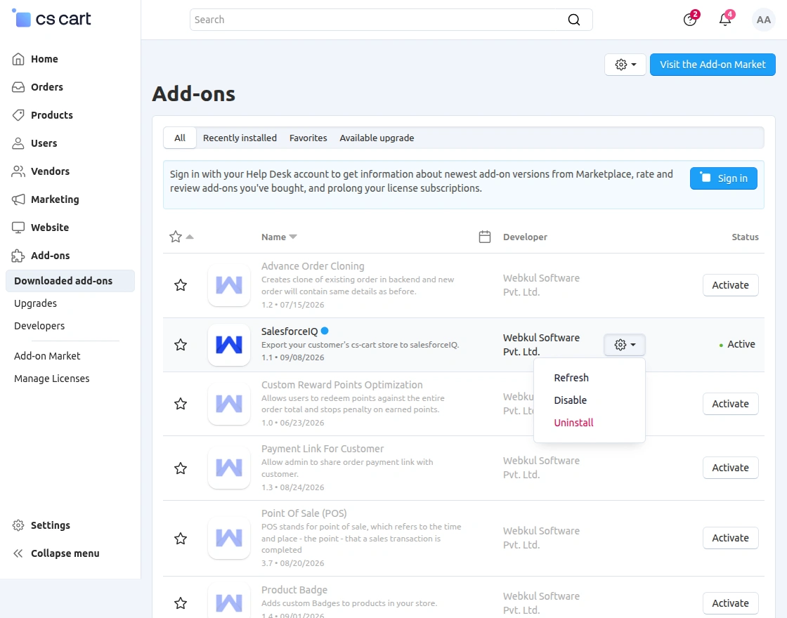 cs-cart-salesforceiq-refresh-module