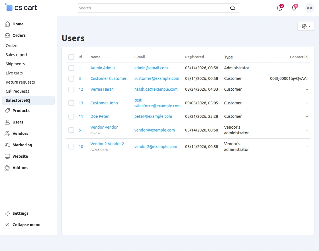 cs-cart-salesforceiq-contacts