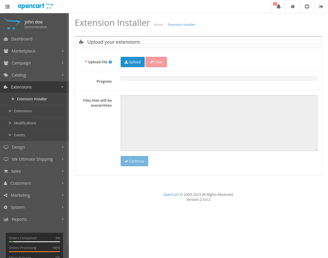 opencartdemo.webkul.com_marketplace-addon-103-80-65-178-demo_admin_index.php_routeextension_installertokenVd1UliMb37svyBAaGvdi5zaRMkH7cN81asd