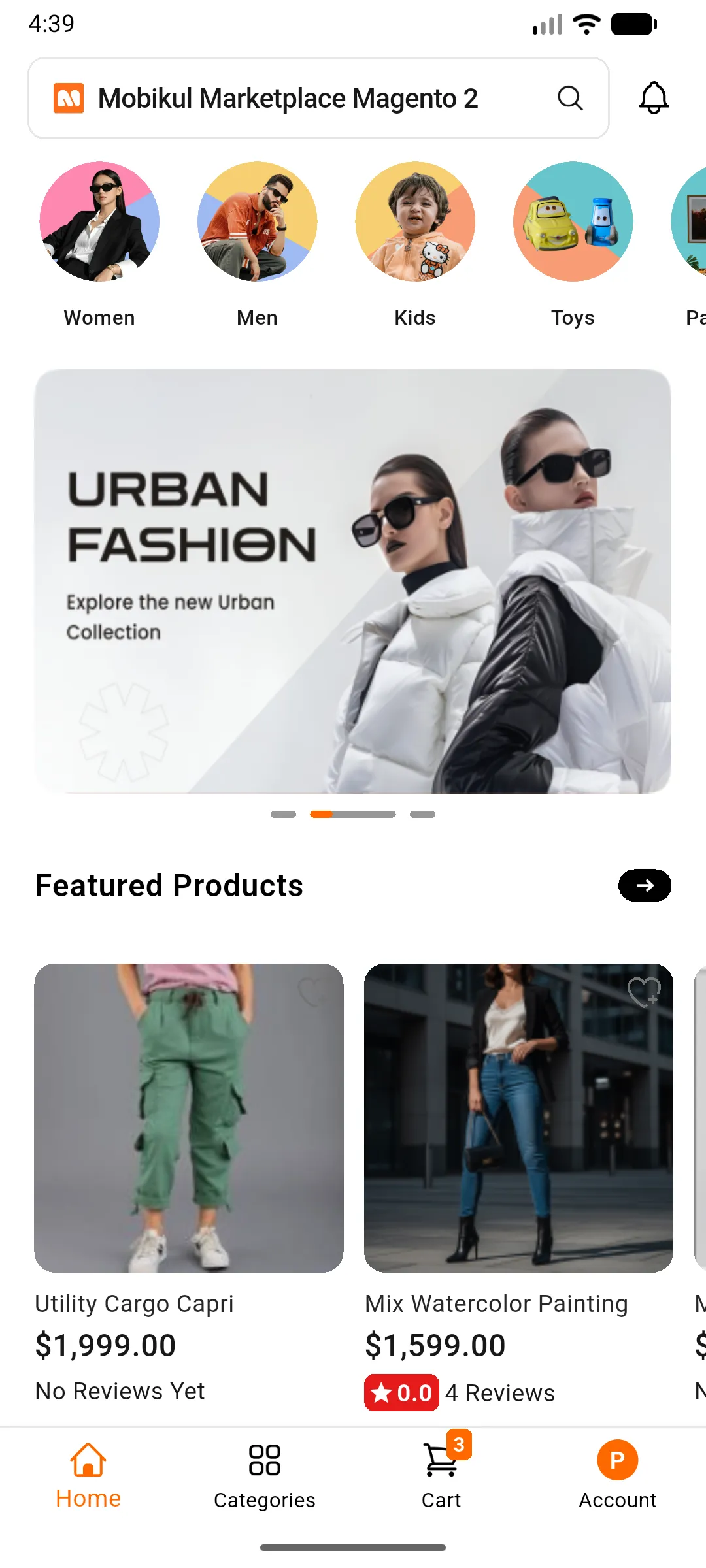 home page layout first