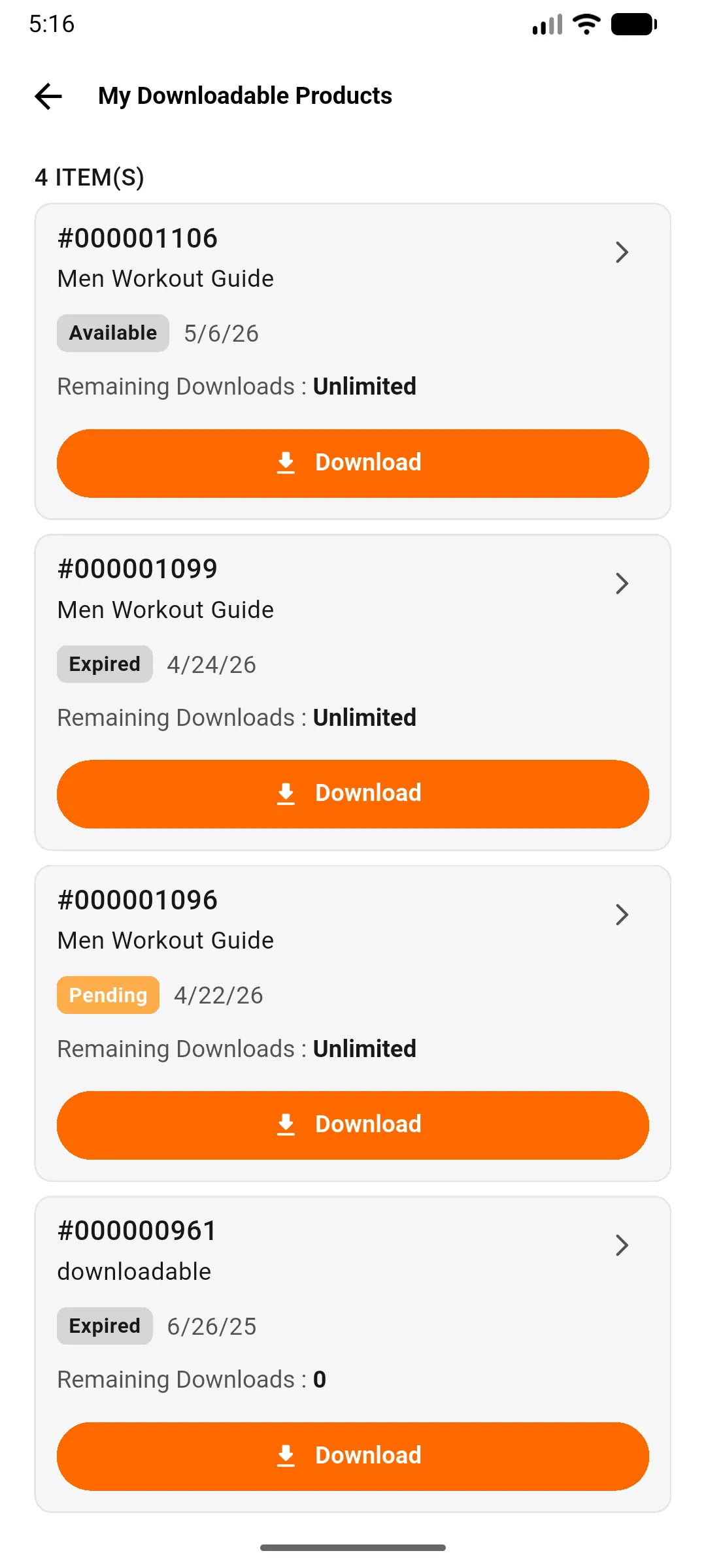 my downloadable products