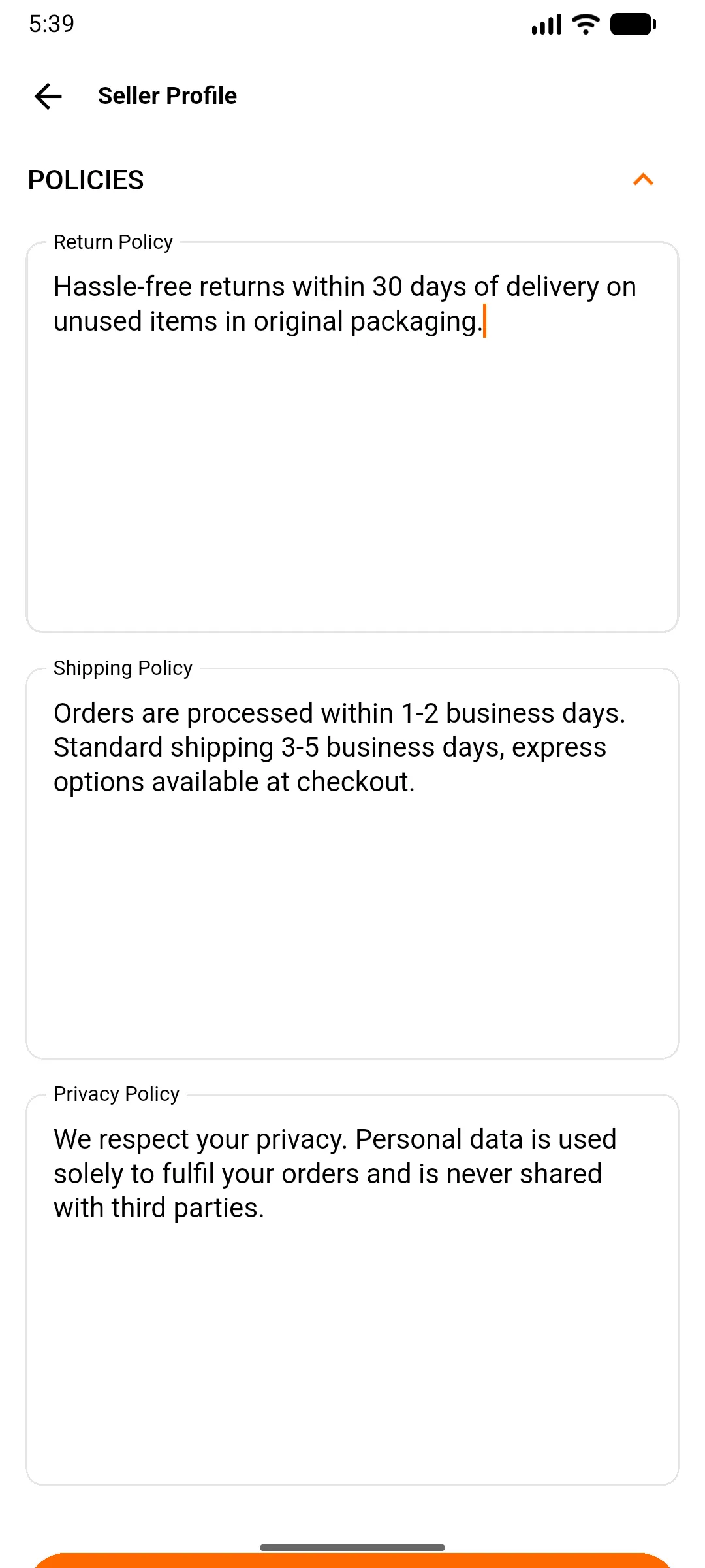 policies