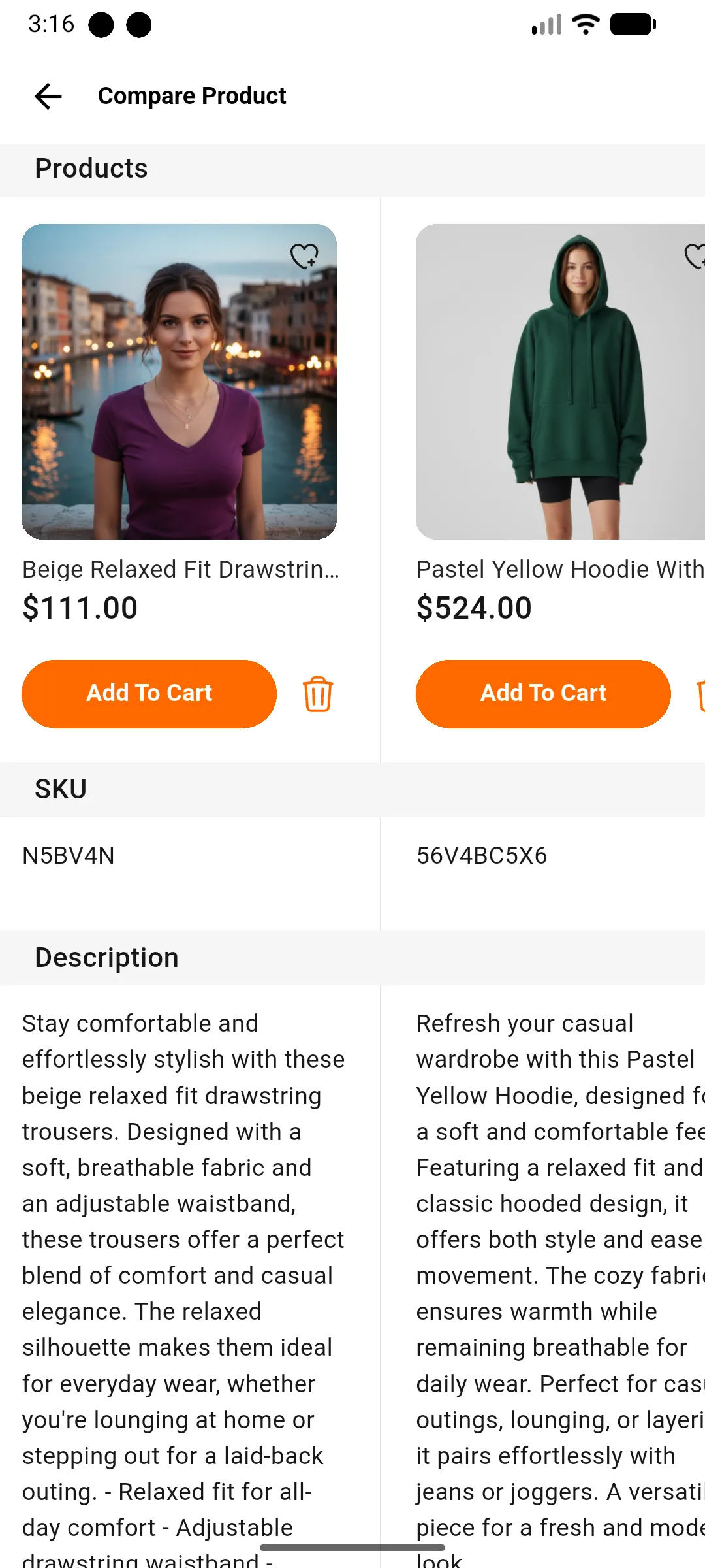 compare products