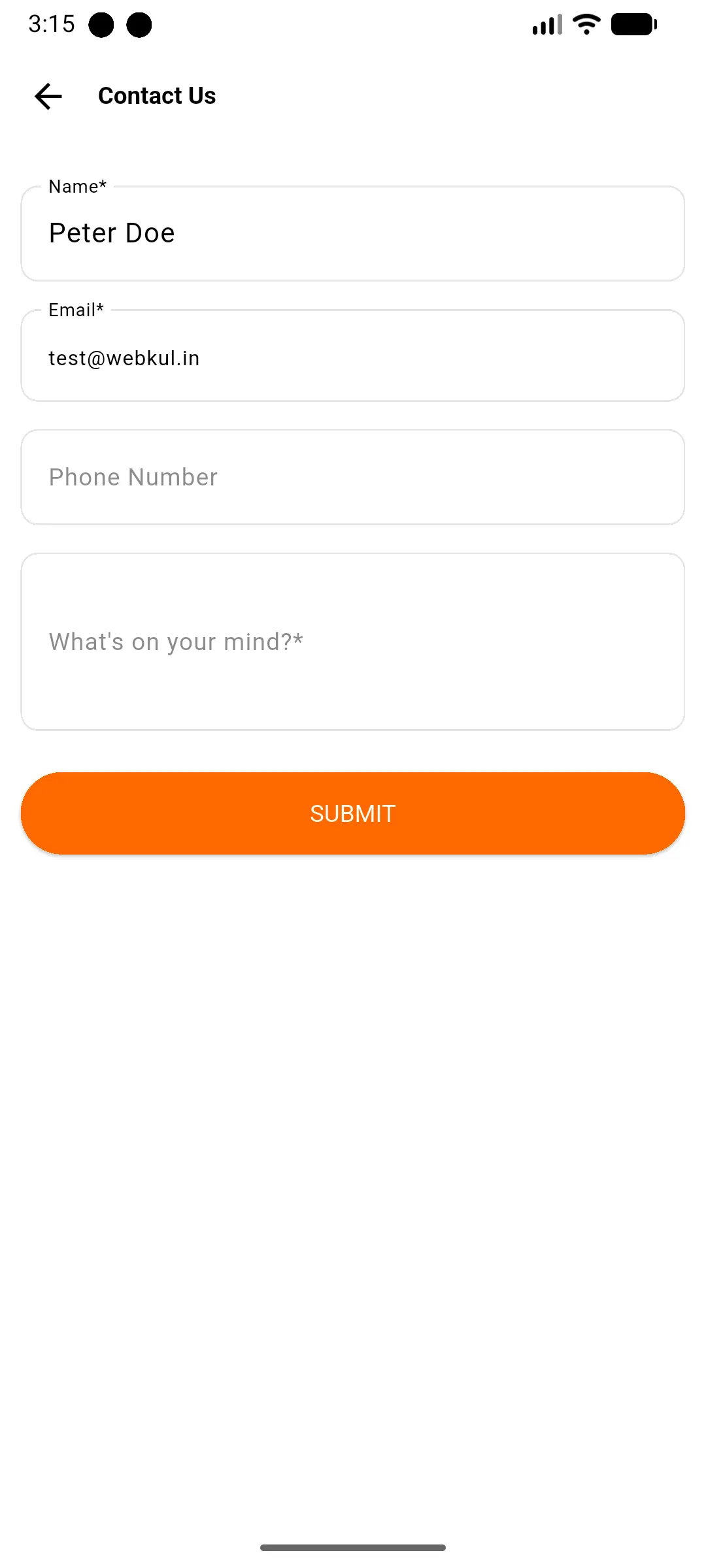 contact us customer