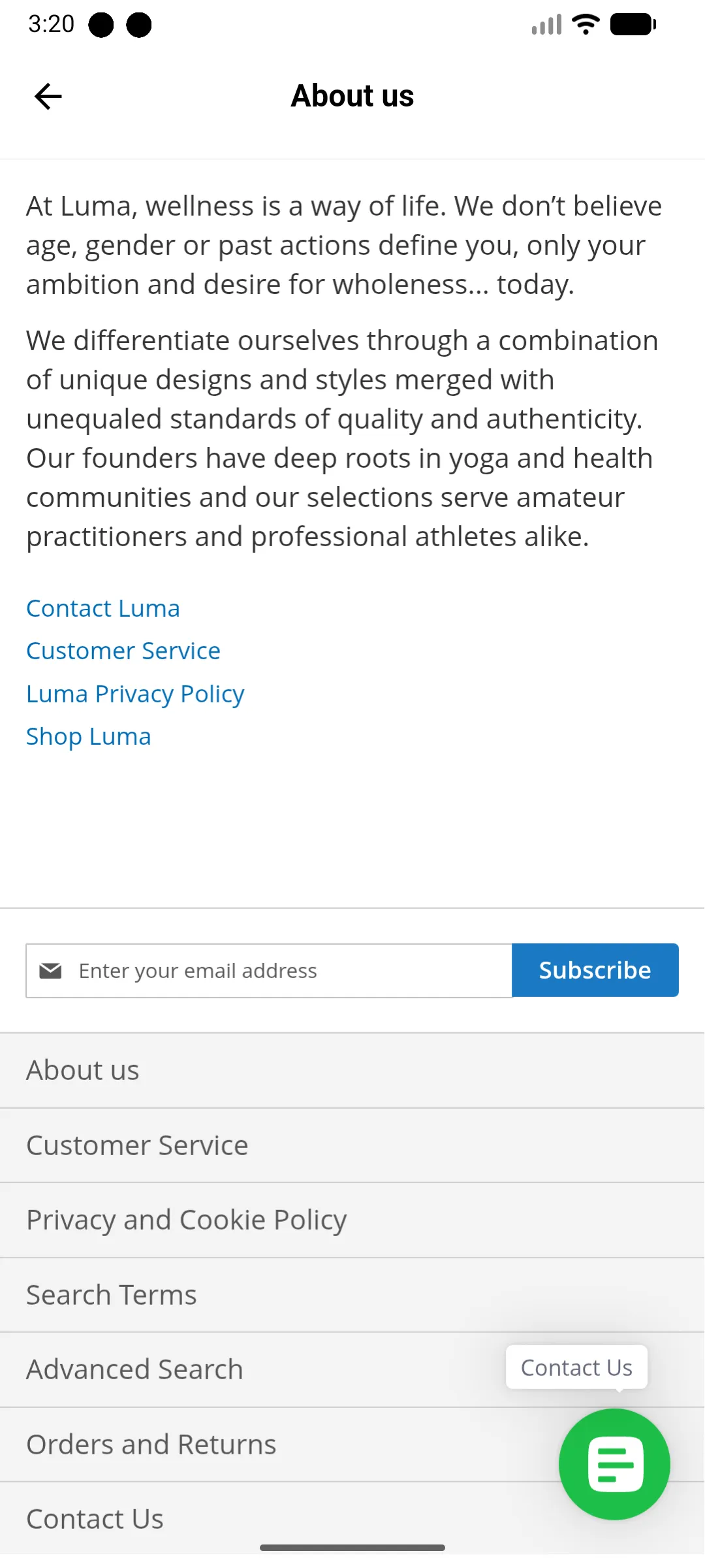 about us page cms