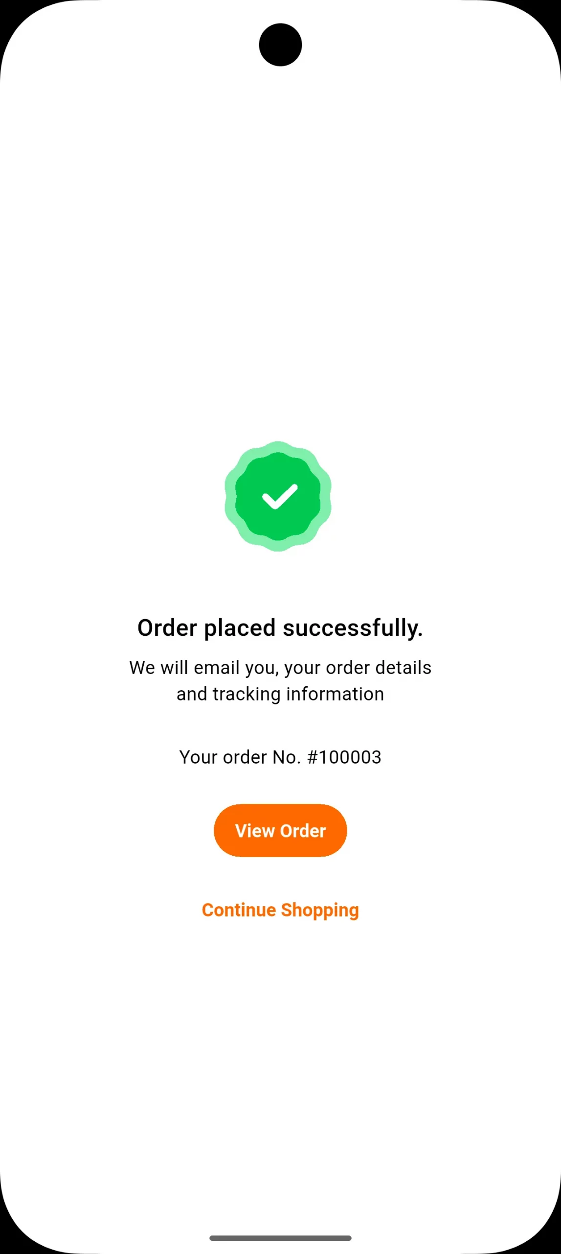 placed order