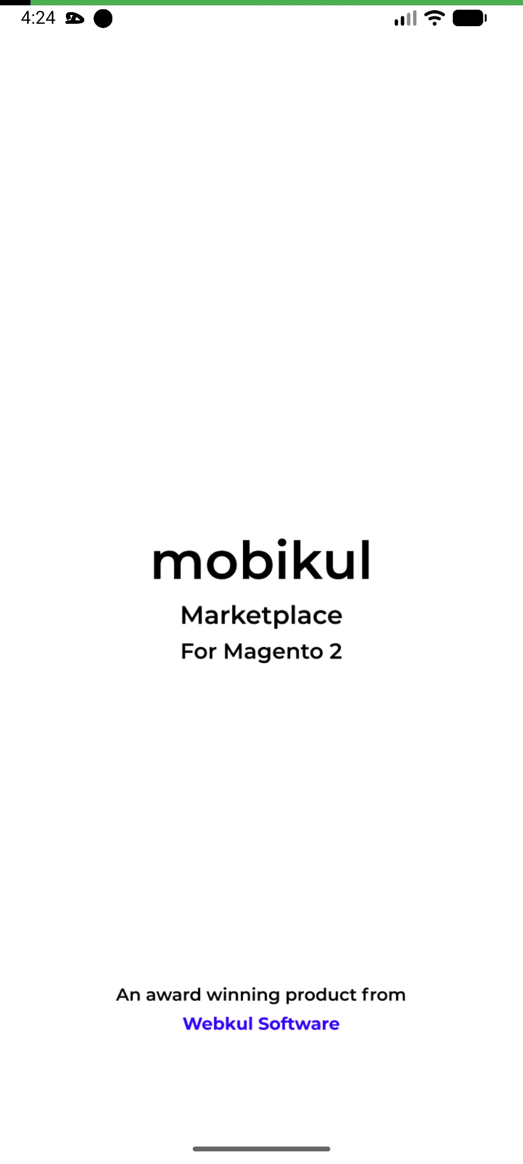 splash screen
