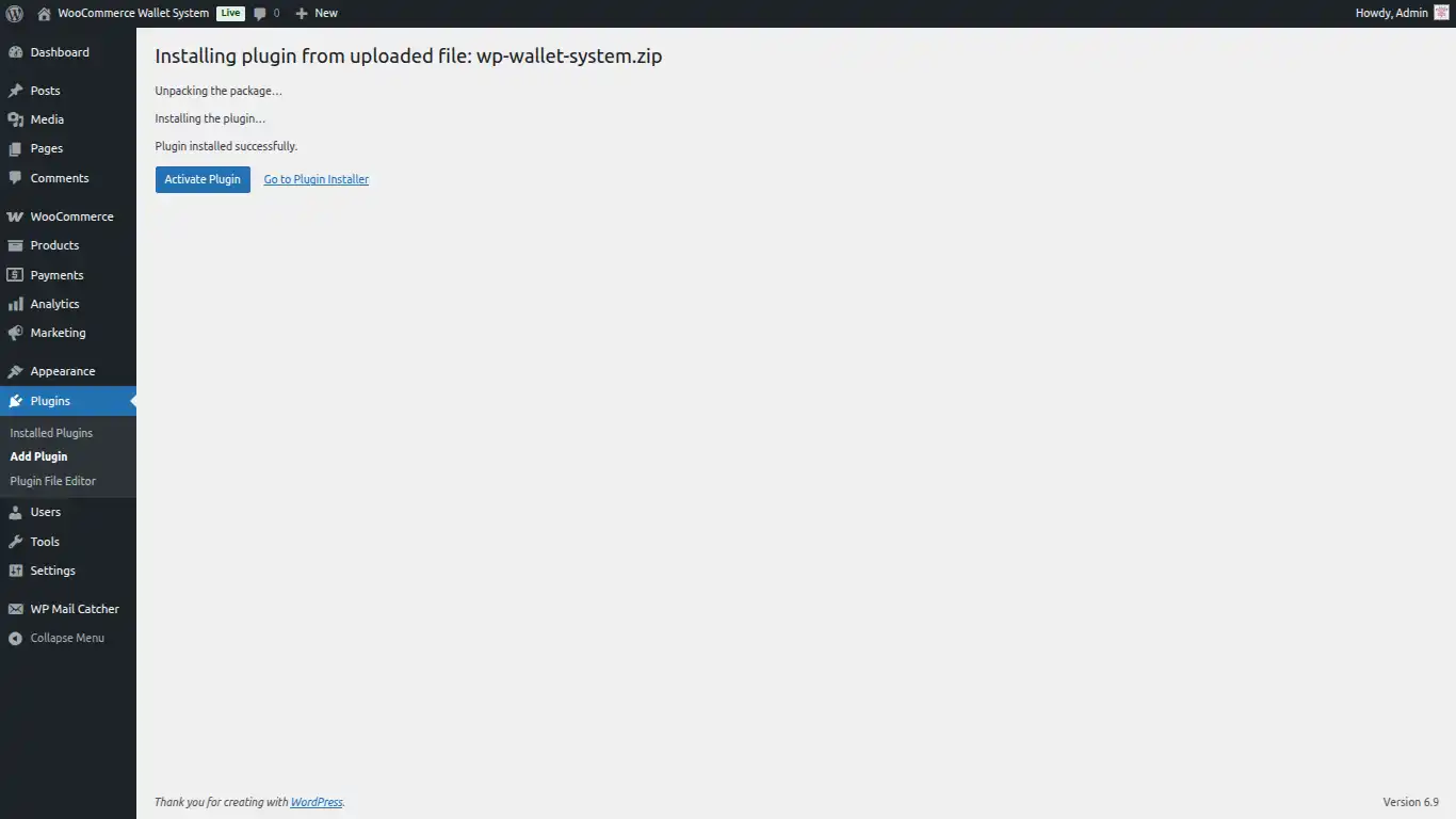WordPress WooCommerce Wallet System