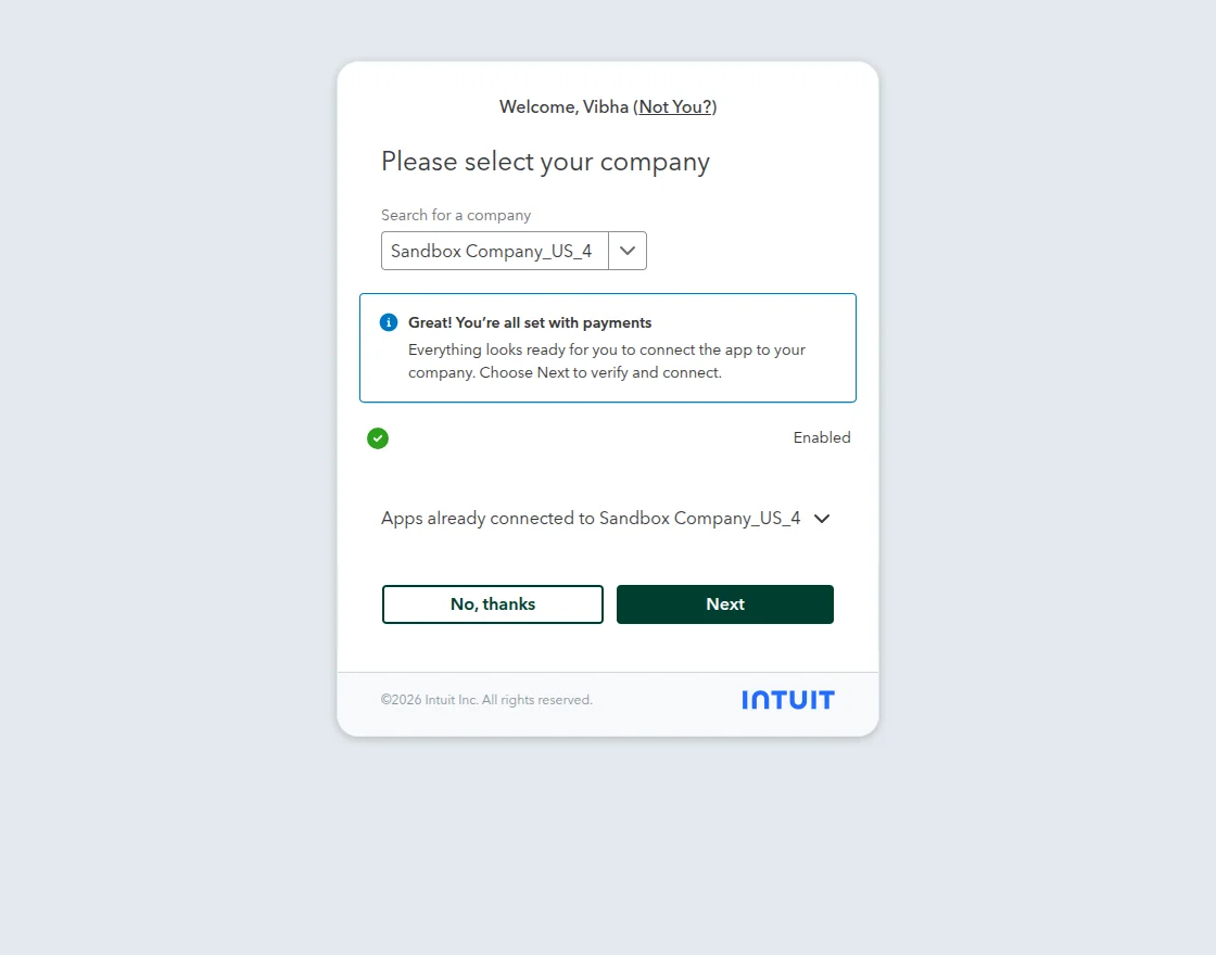 Select your company