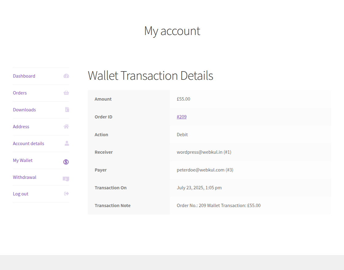 wallet system