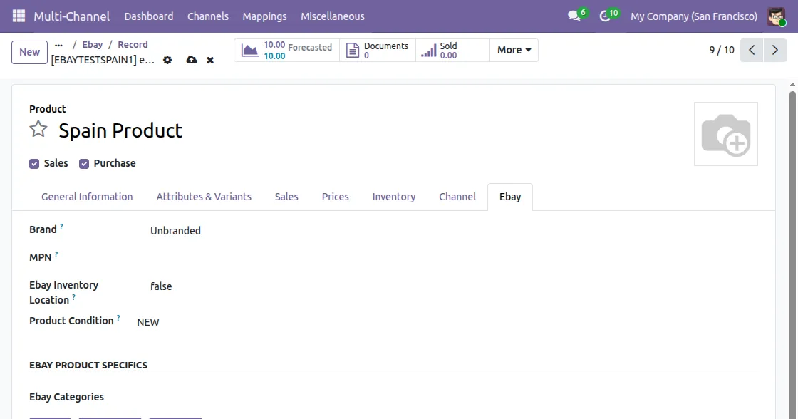 Product settings and configuration on Odoo&nbsp;