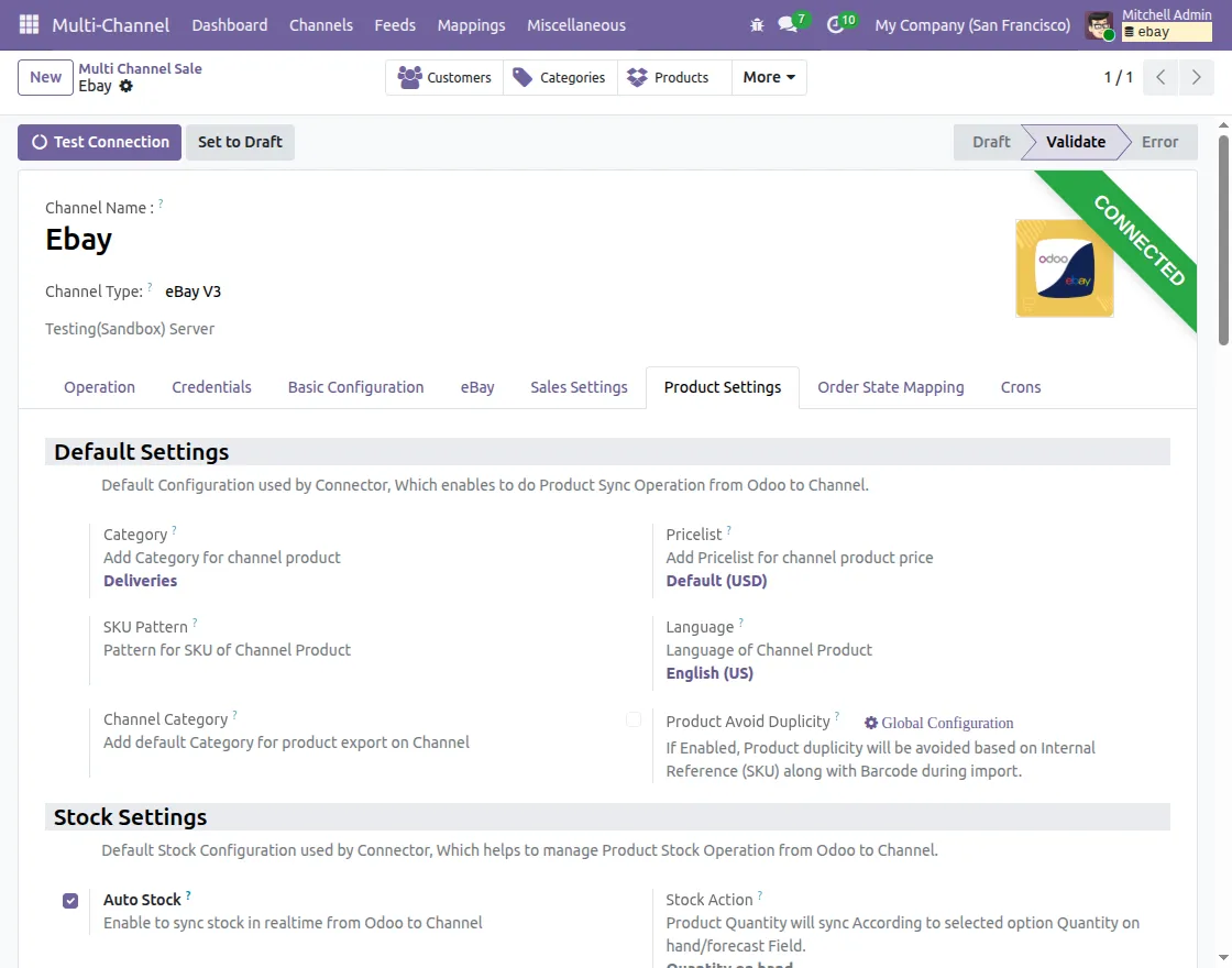 Configure Product Settings