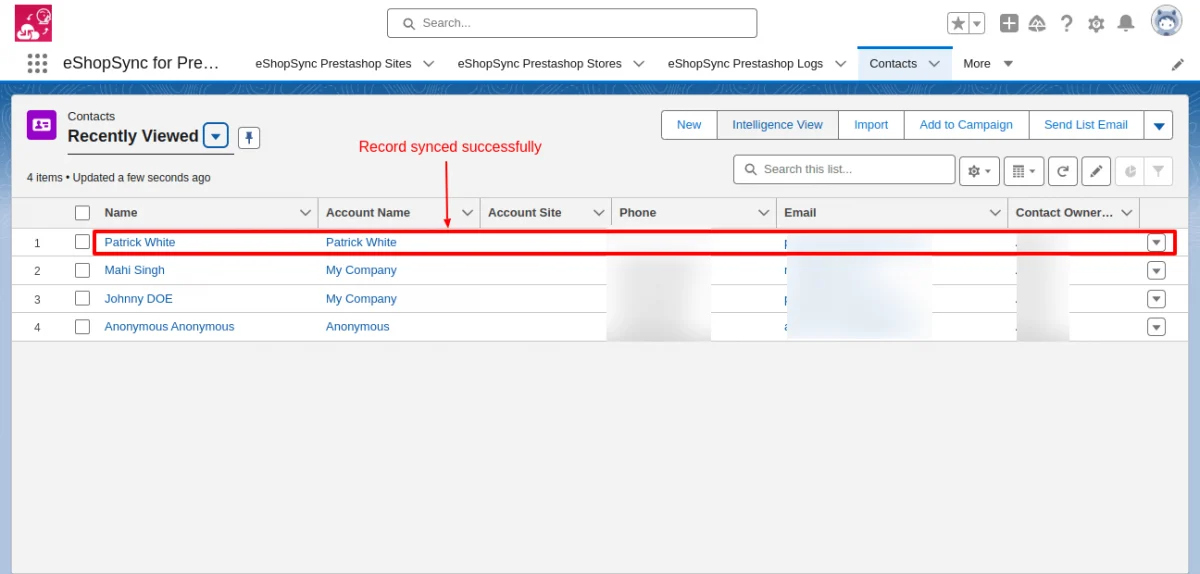 prestashop salesforce connector 
