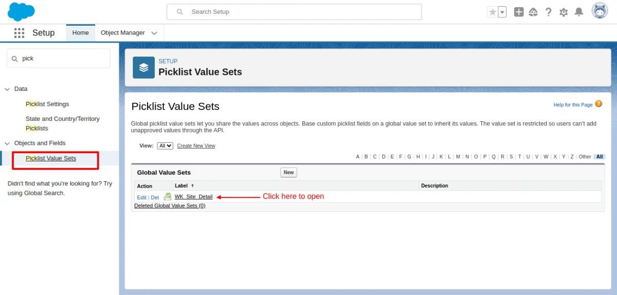 prestashop picklist value set