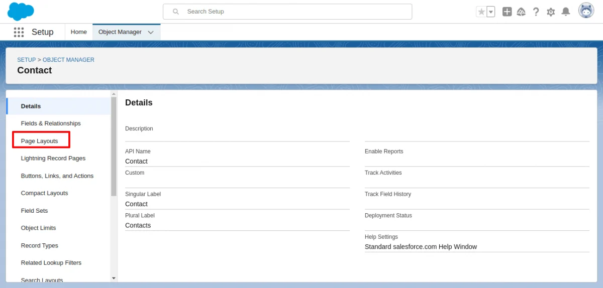 salesforce page layouts