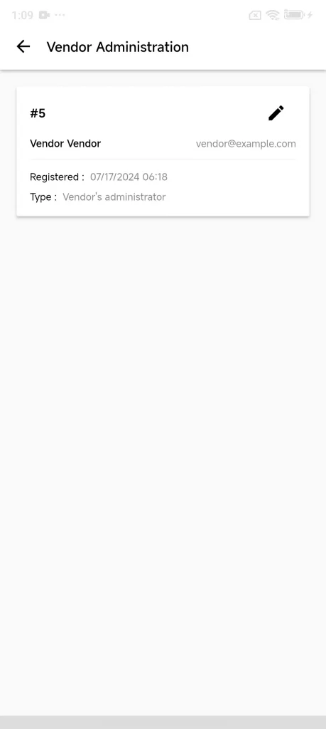 vendor administration