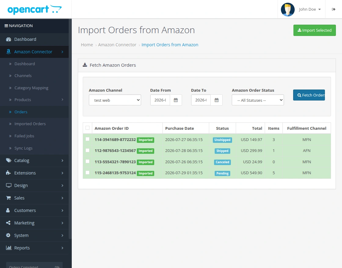 oc-amazon-connector-fetched-import-orders