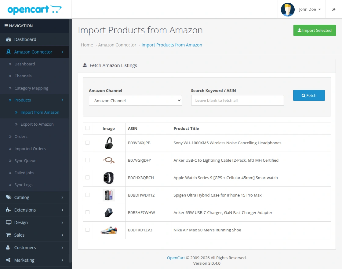 imported products