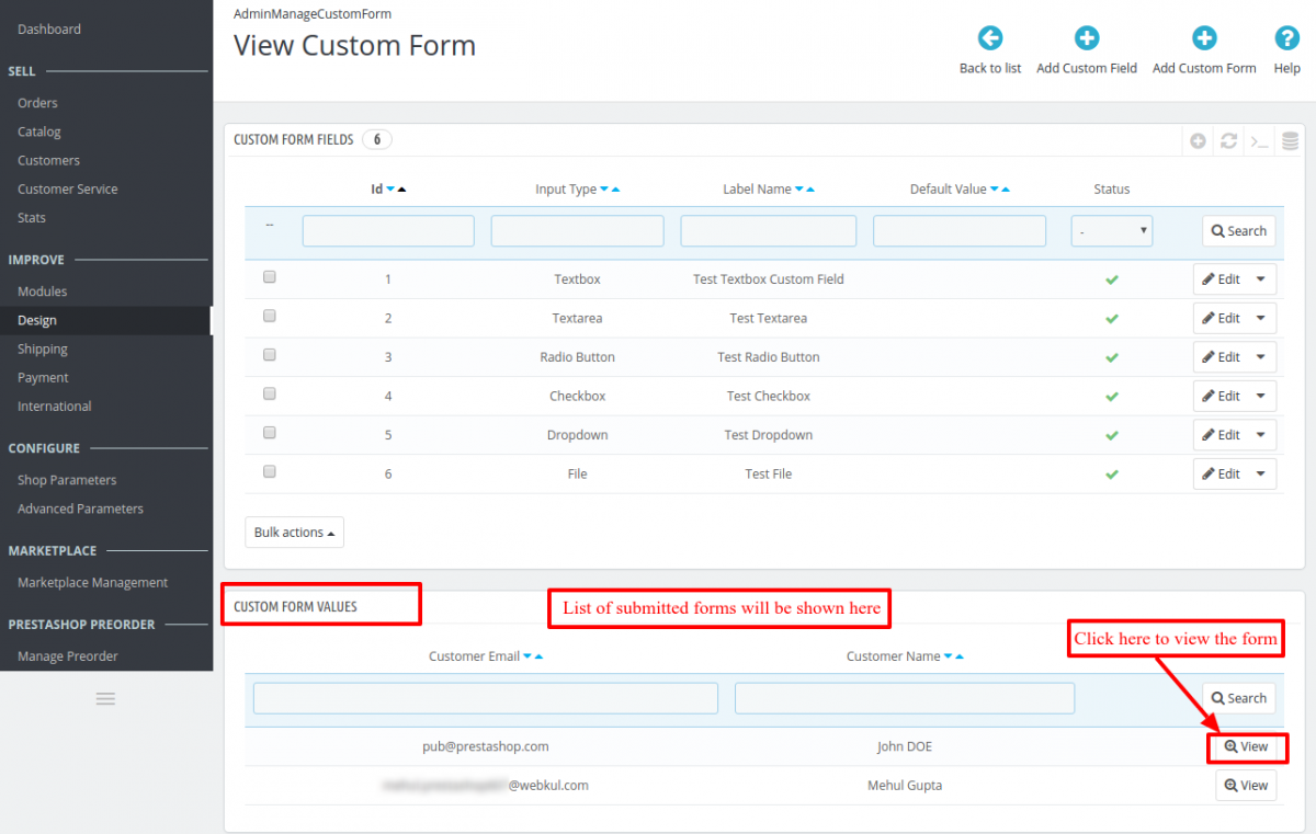 Prestashop Custom Form Maker I Create Customer Forms