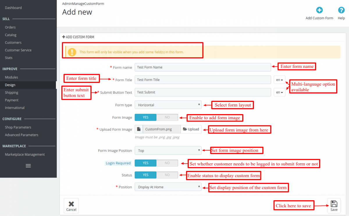 Prestashop Custom Form Maker I Create Customer Forms