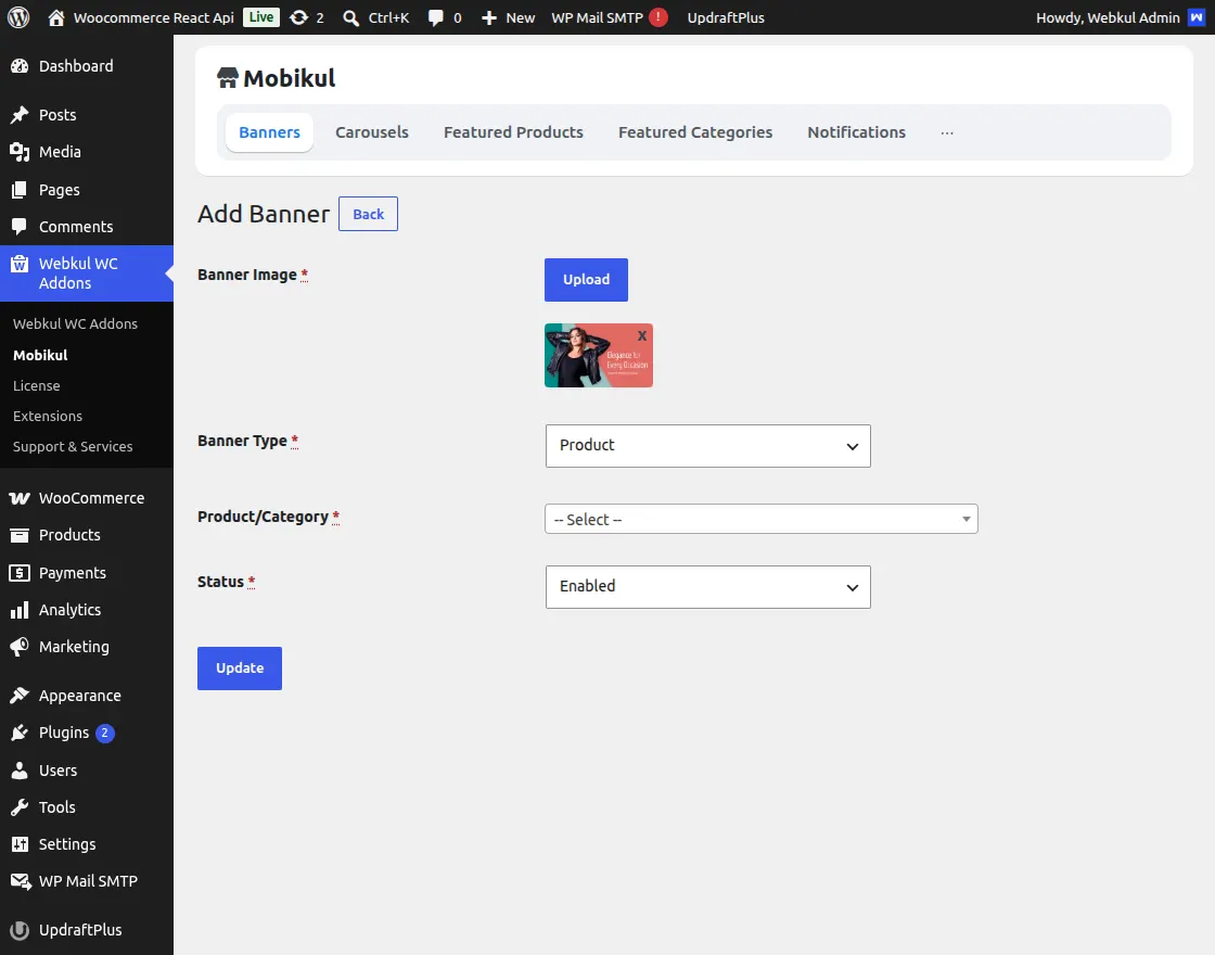 woocommerce-react-api-edit-banner