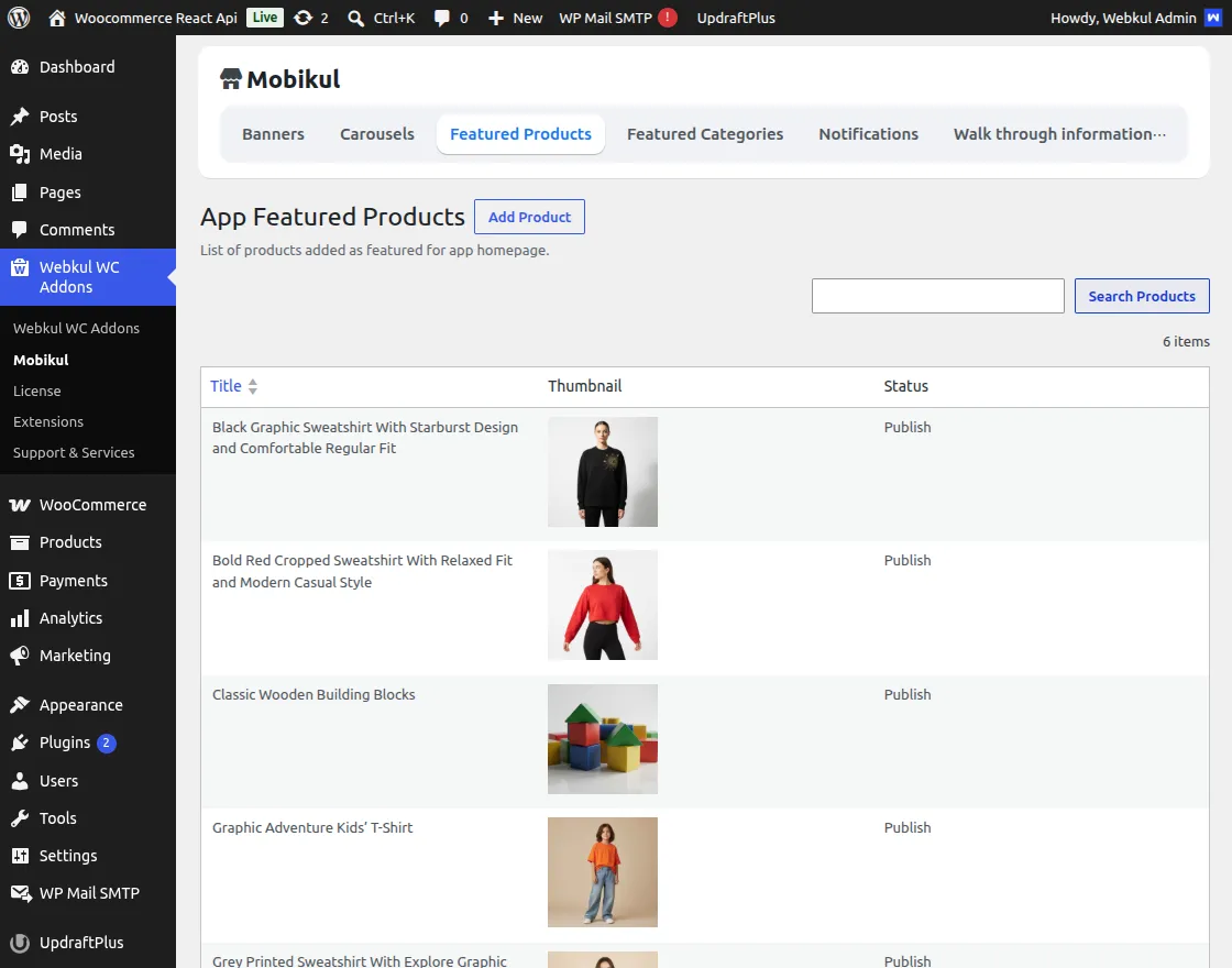 feature product