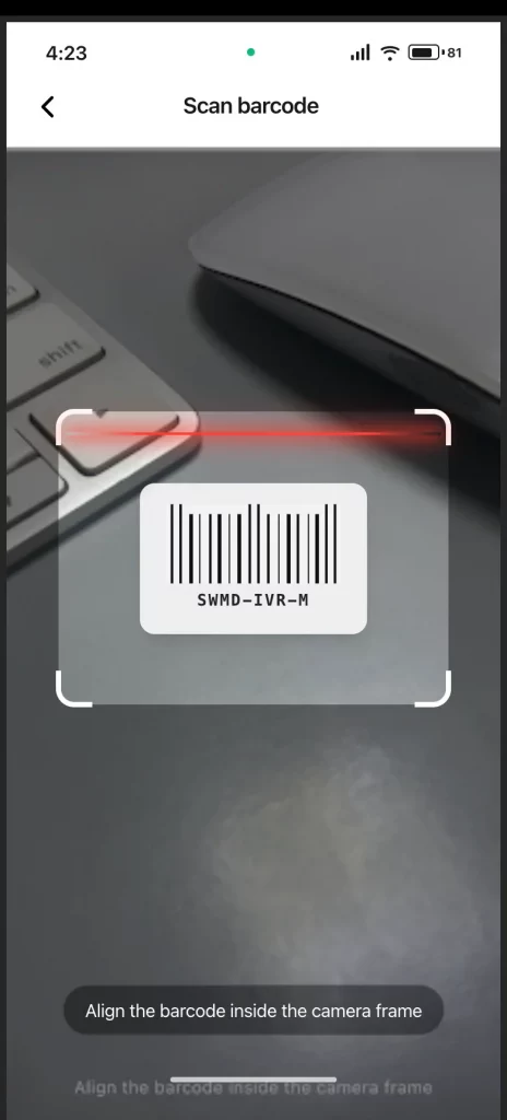 Barcode scan