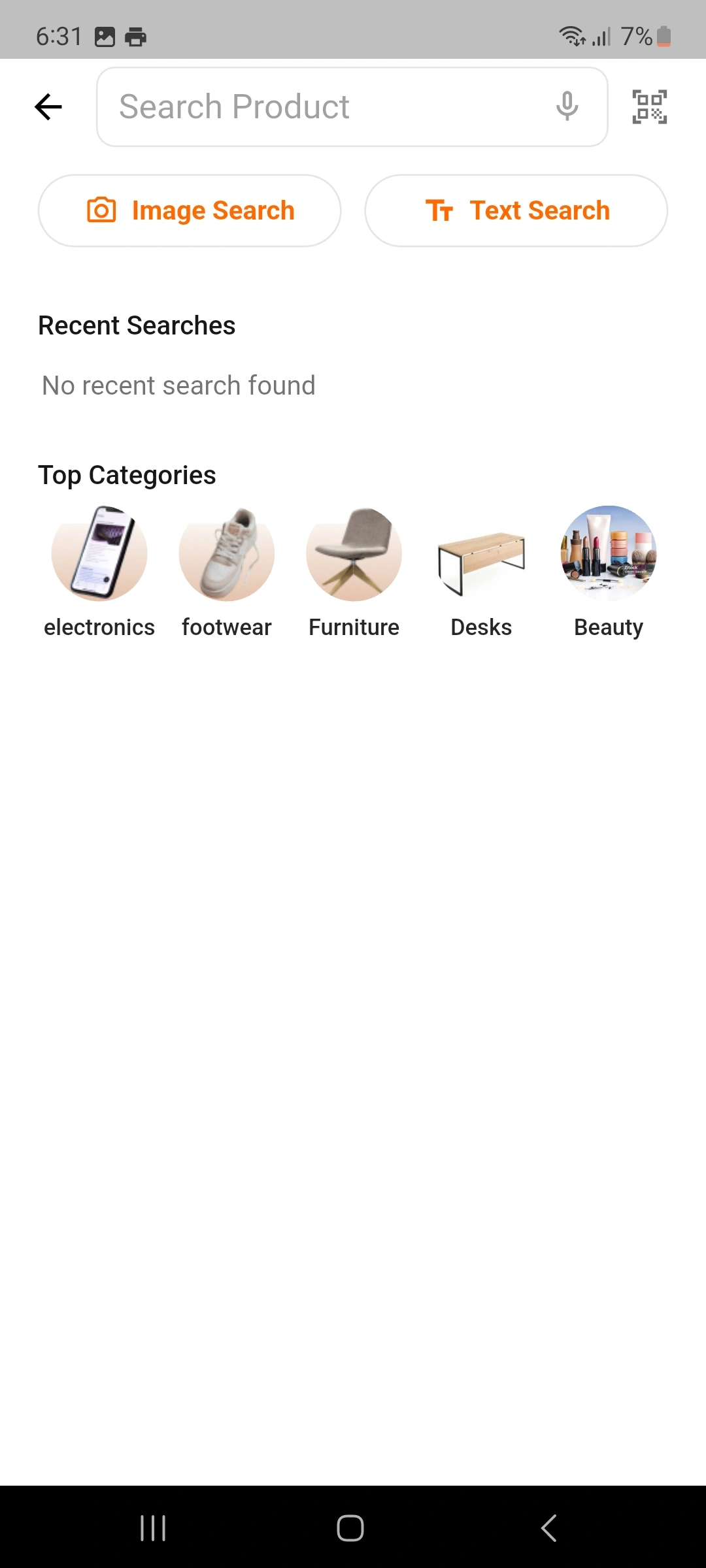 Organized Product Categories