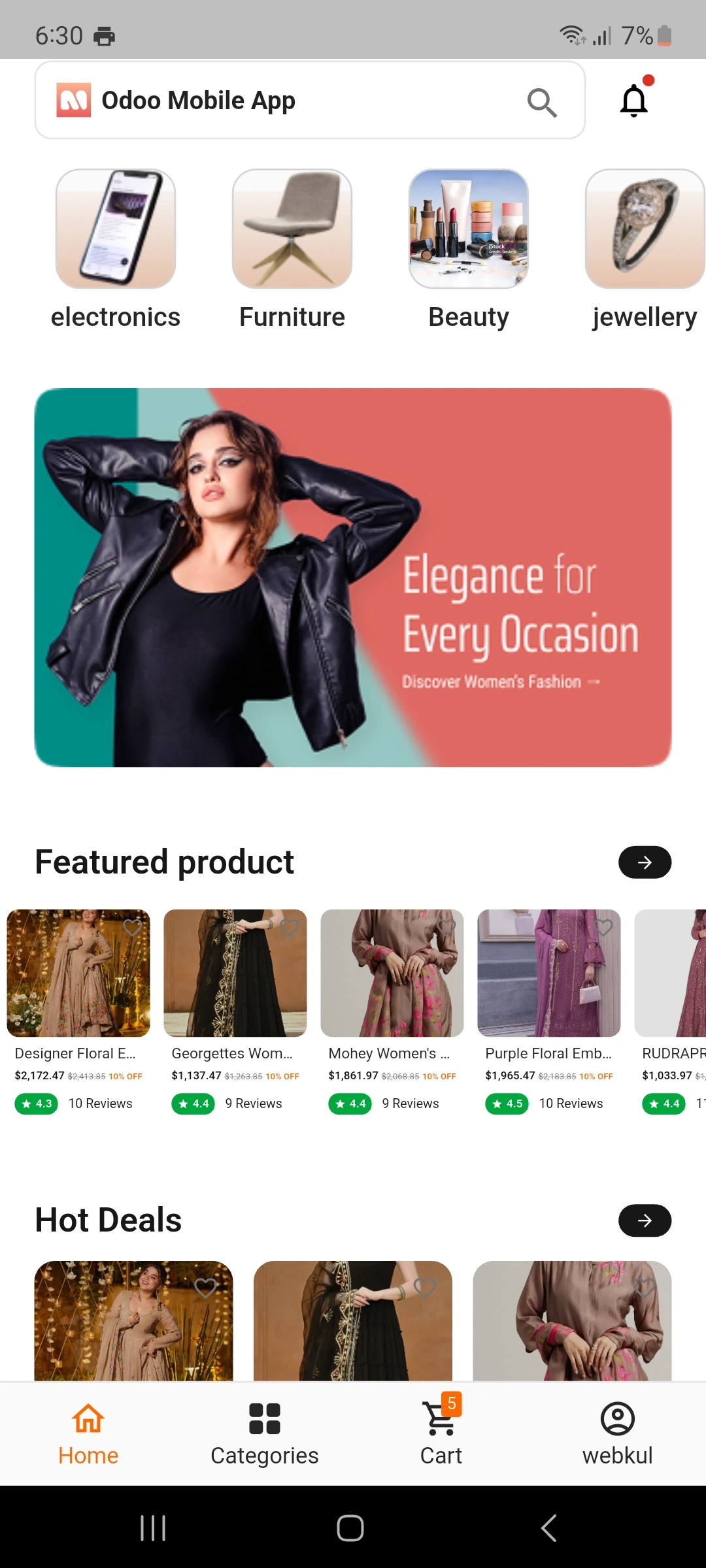 Interactive Mobile Homepage