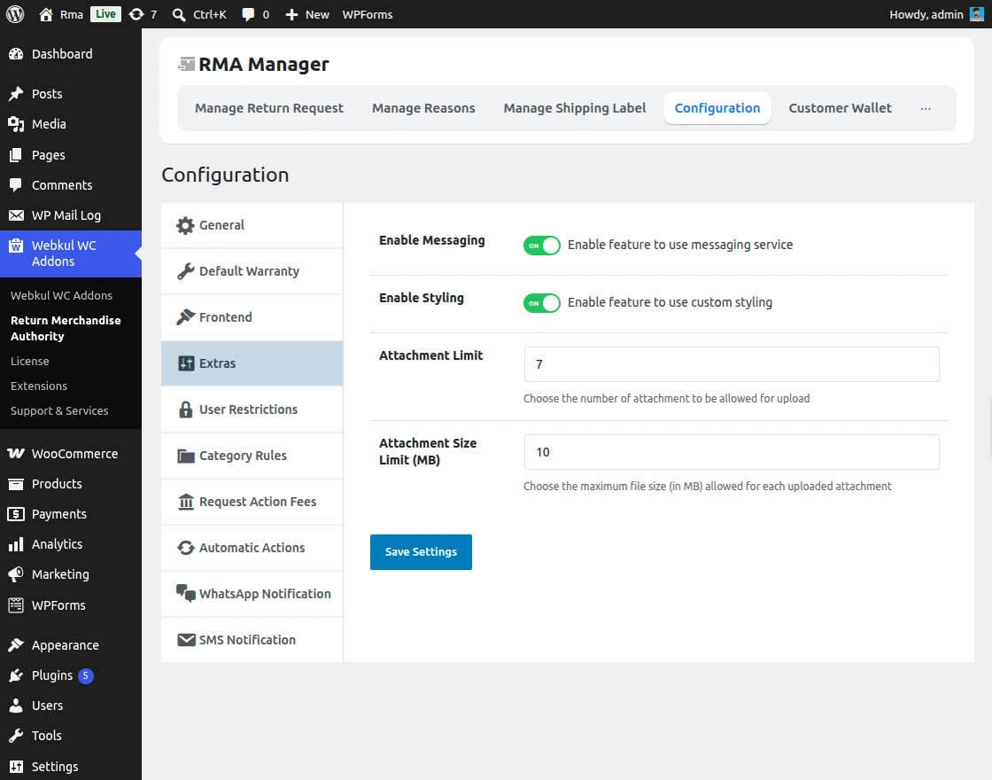 wordpress-woocommerce-product-rma-manager-extras-config