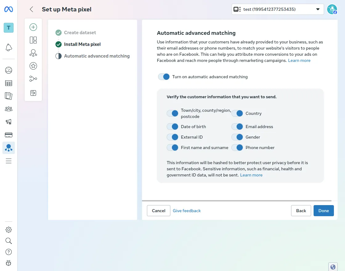 magento 2 gtm extension advanced matching