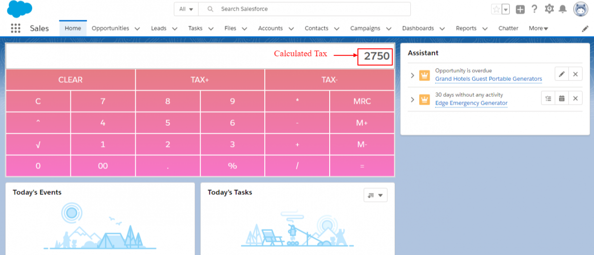Smart Calculator Lightning Component Salesforce