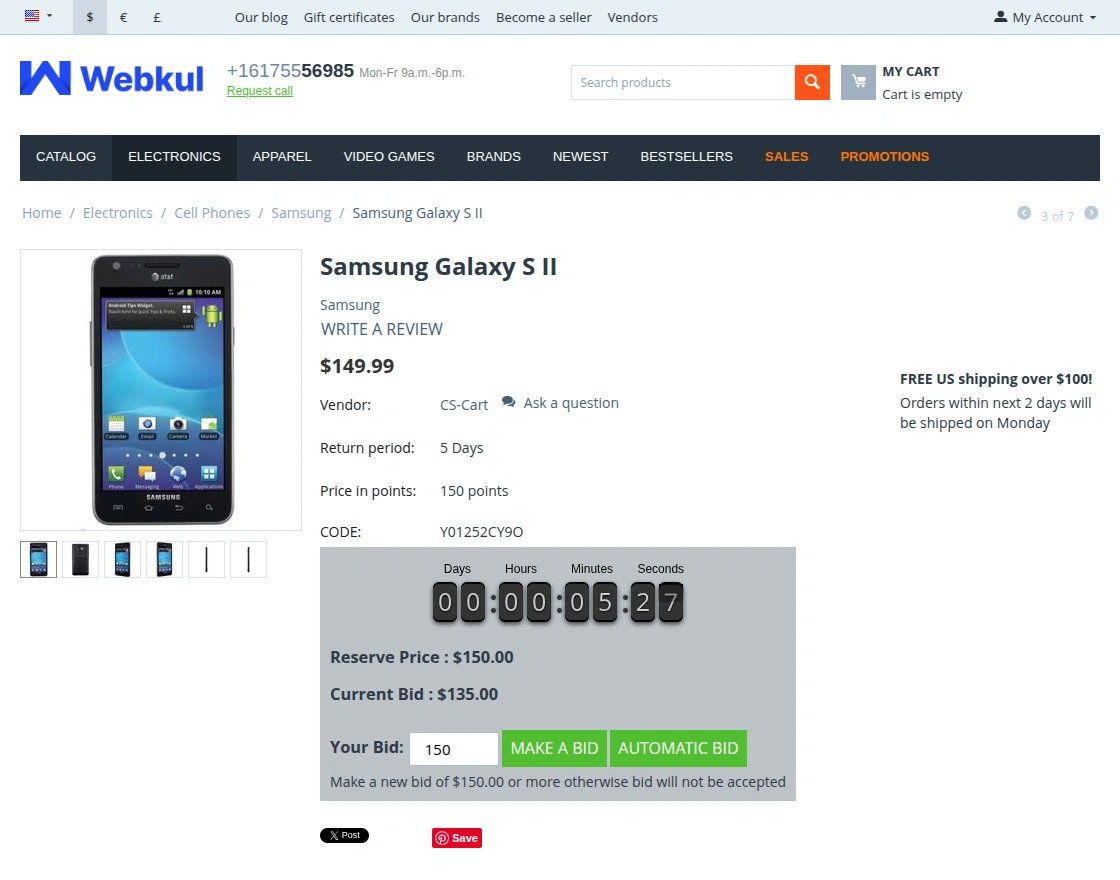 automatic auction bid