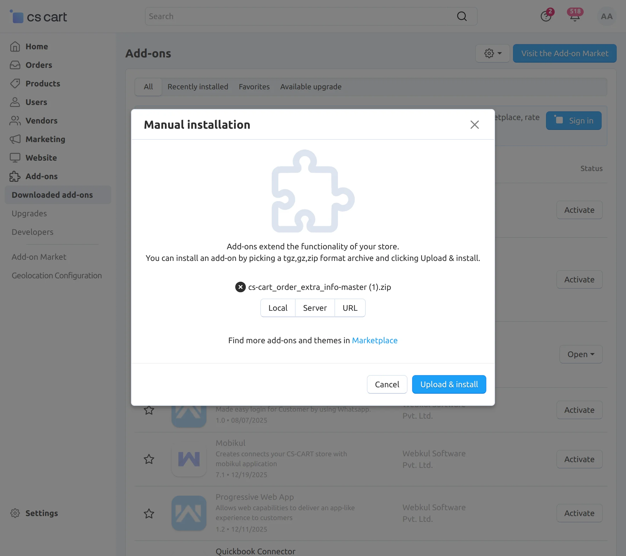 cs-cart-addon-installation