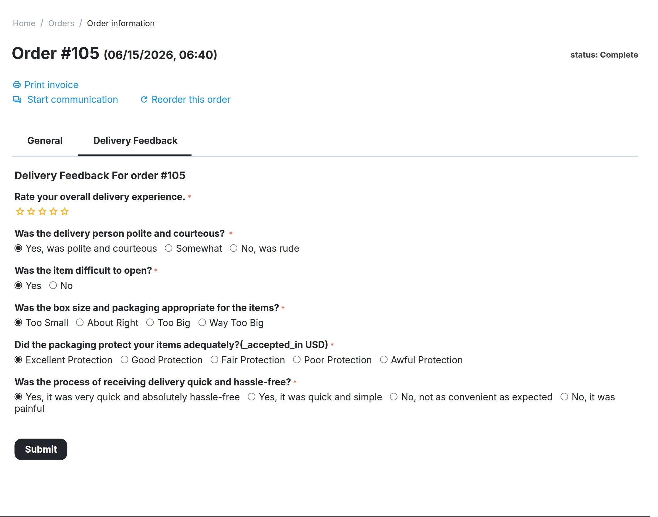 feedbackform