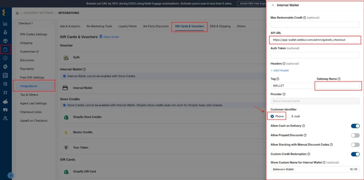 gokwik customer identifier