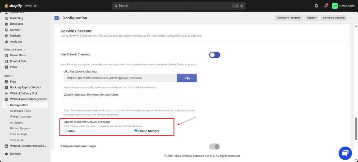 wallet customer identifier