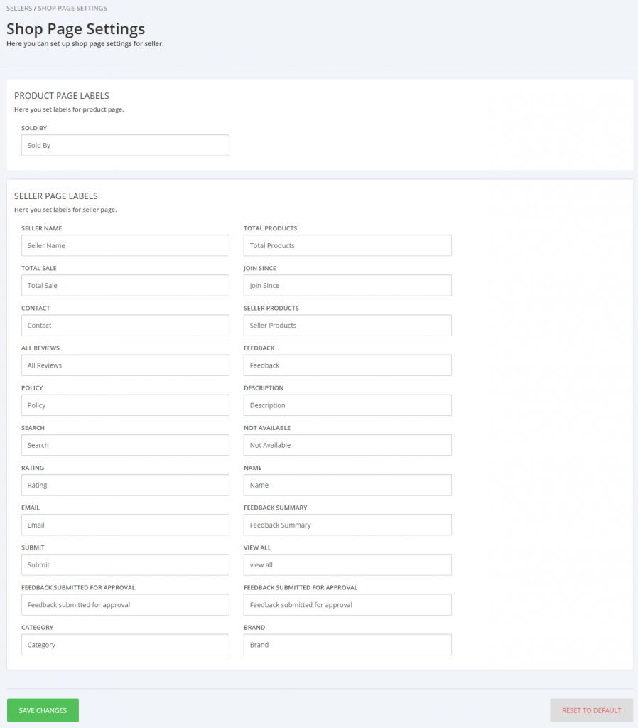 Seller Setting Page Example Shopify Multivendor Marketplace | Shopify Multiseller Marketplace