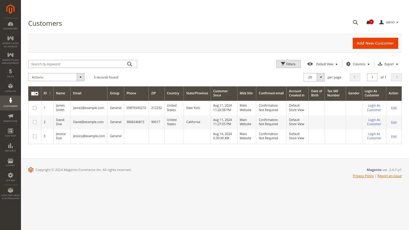 Magento 2 Admin Login As Vendor